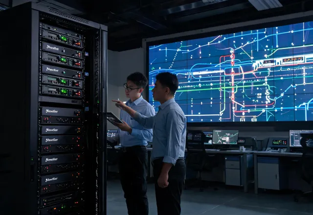 LED display commissioning in a transport control center