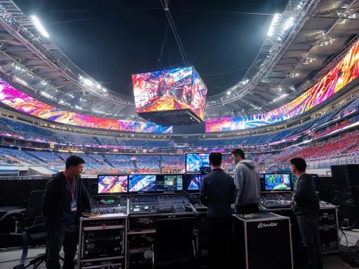 Sports stadium LED ribbon and main board
