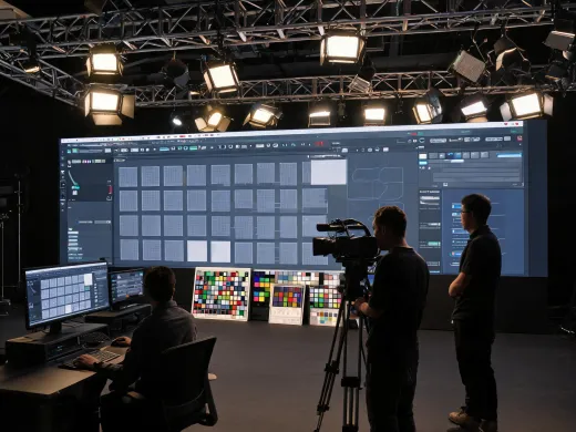 Broadcast studio LED display application