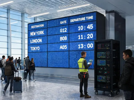Transportation digital signage LED application