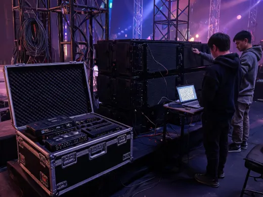 Rental staging LED display application